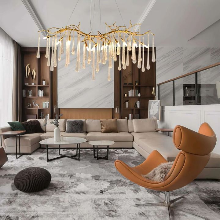 Branch Aqua Makrama Chandeliers - XYlight