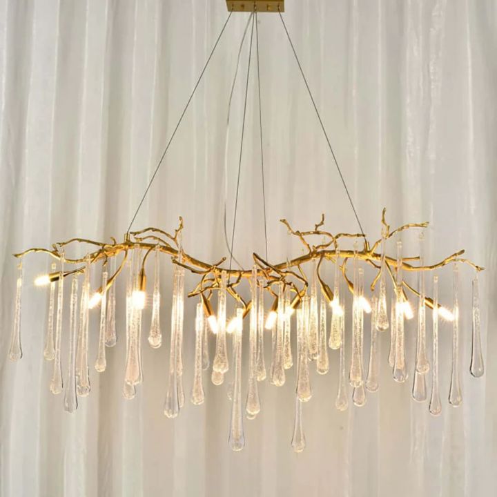 Branch Aqua Makrama Chandeliers - XYlight