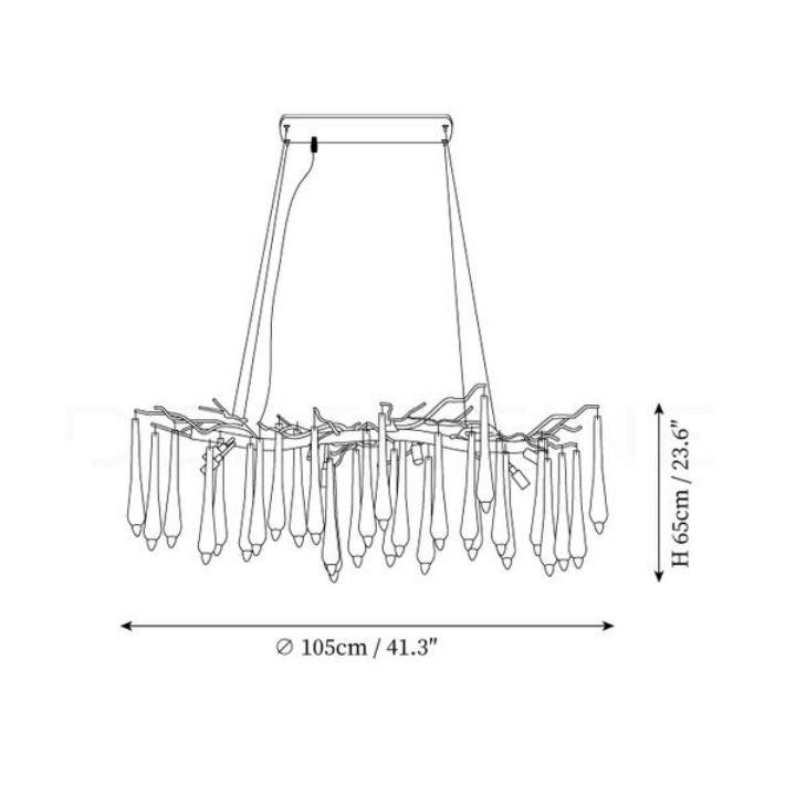 Branch Aqua Makrama Chandeliers - XYlight