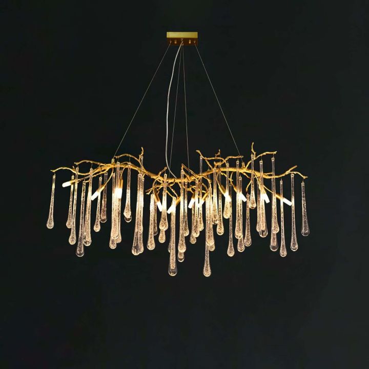 Branch Aqua Makrama Chandeliers - XYlight