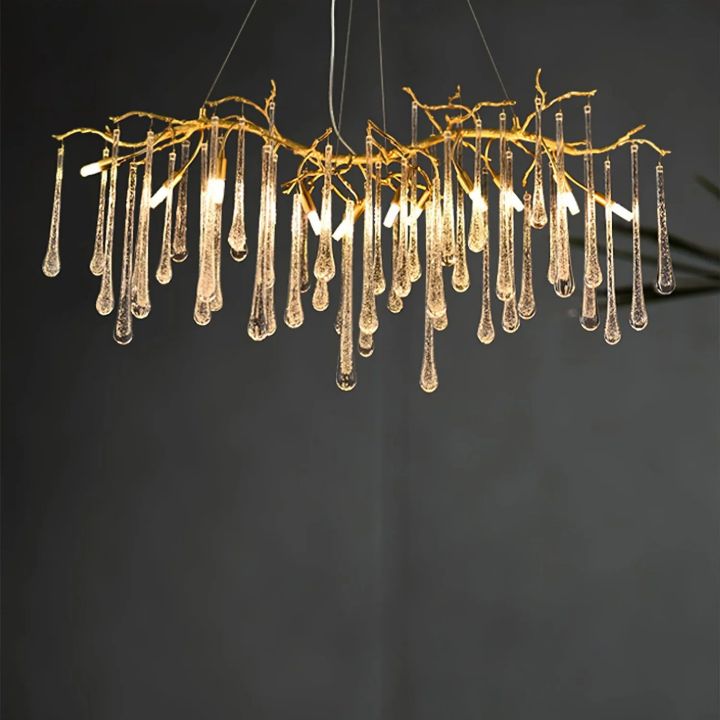 Branch Aqua Makrama Chandeliers - XYlight