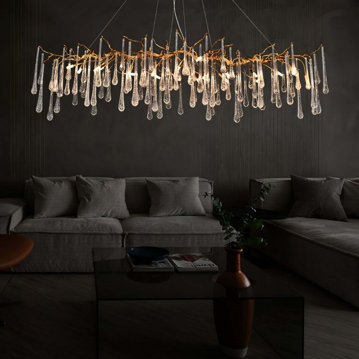 Branch Aqua Makrama Chandeliers - XYlight