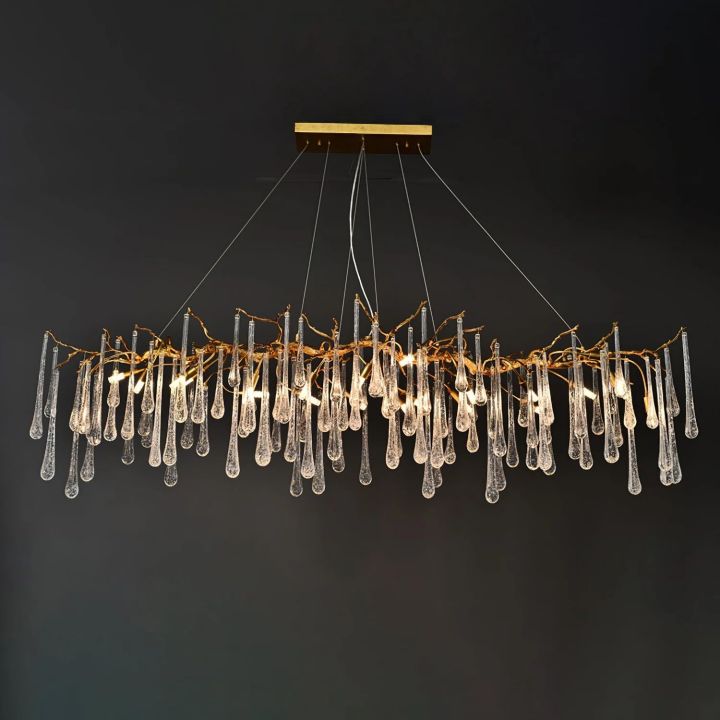 Branch Aqua Makrama Chandeliers - XYlight