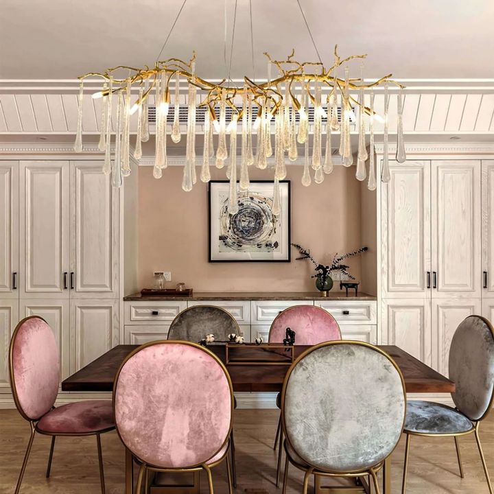 Branch Aqua Makrama Chandeliers - XYlight
