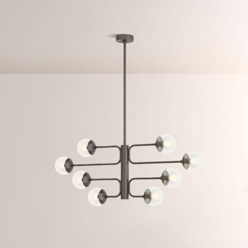 Brune Linear Glass Chandelier