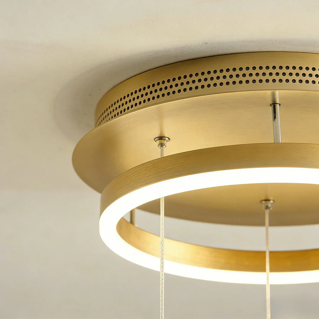 Buttorfly Chandelierv Modern Metal Disk Acrylic Ceiling Light - XYlight