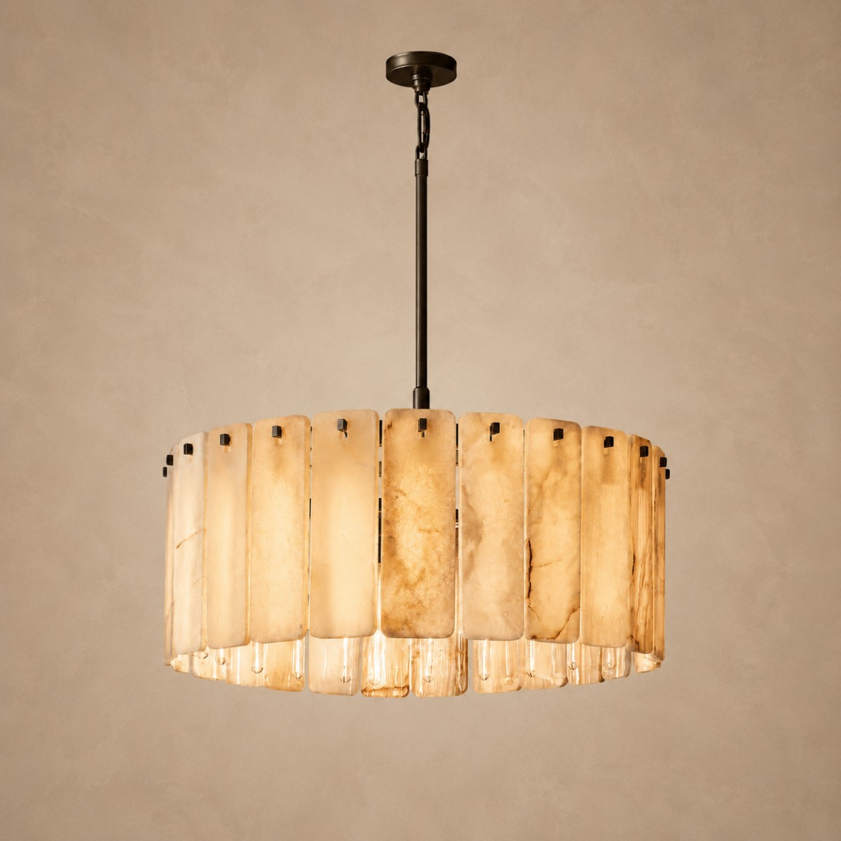 Camerlune Alabaster Round Chandelier - XYlight