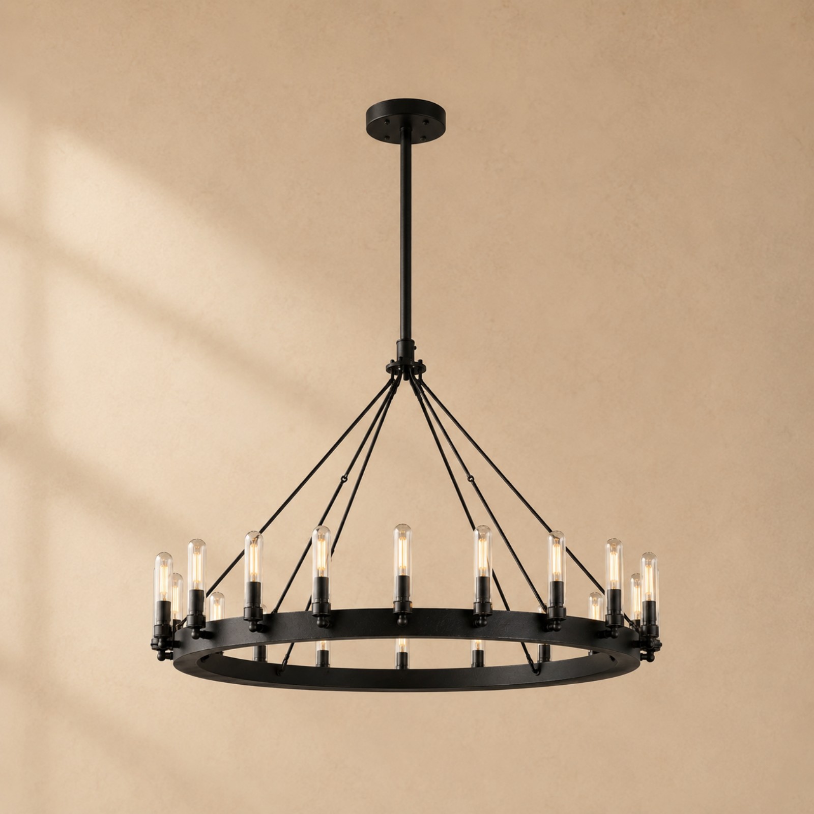 Camorven Vintage Filament Round Outdoor Chandelier - XYlight