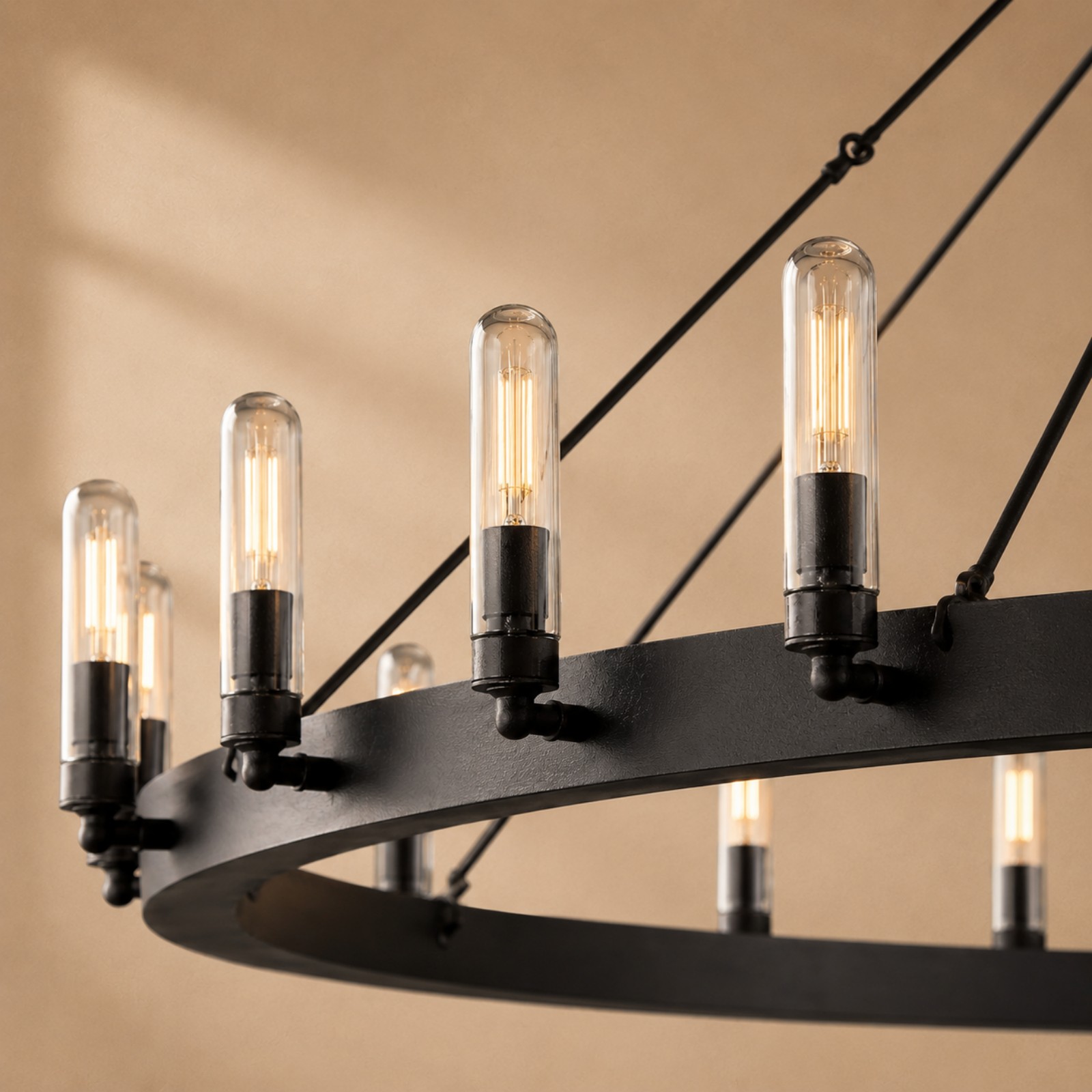 Camorven Vintage Filament Round Outdoor Chandelier - XYlight