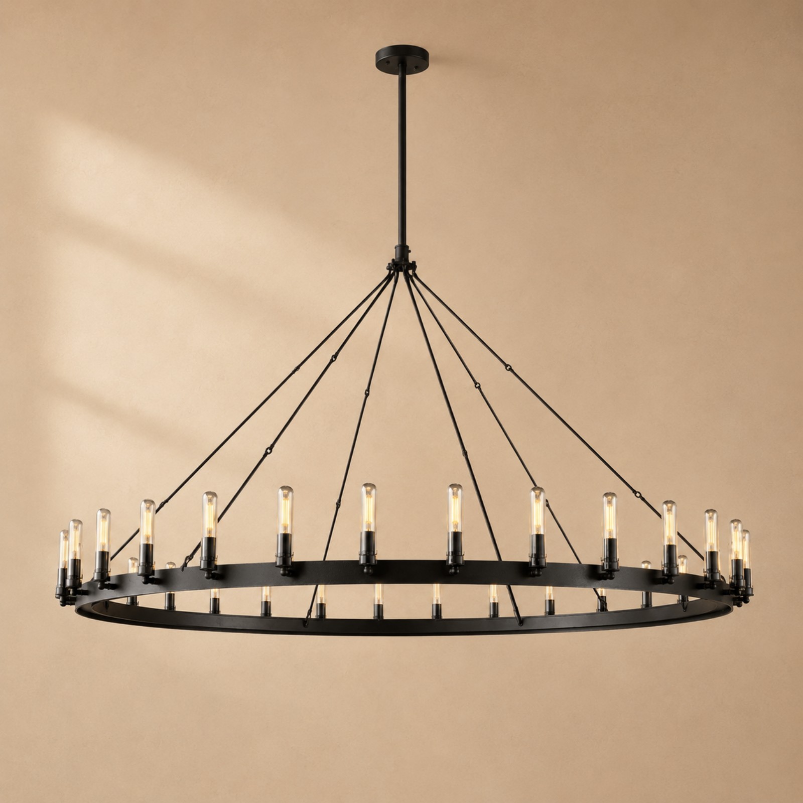 Camorven Vintage Filament Round Outdoor Chandelier - XYlight