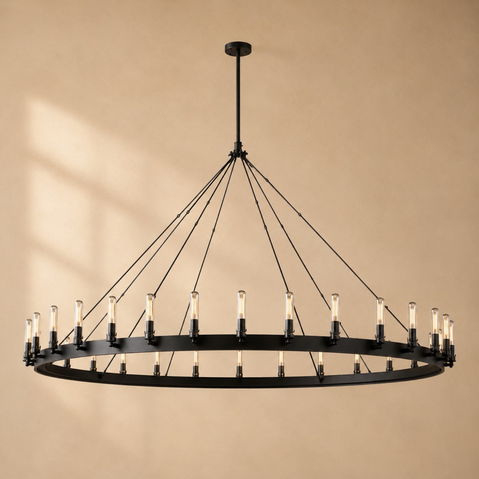 Camorven Vintage Filament Round Outdoor Chandelier - XYlight