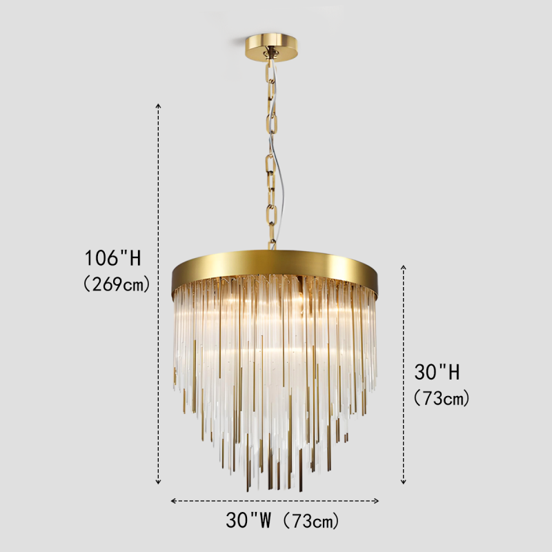 Canavor Aged 12-Light Chandelier