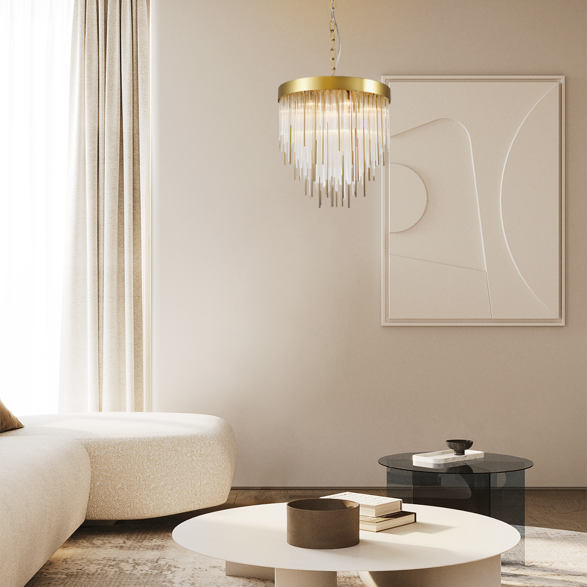Canavor Aged 12-Light Chandelier - XYlight