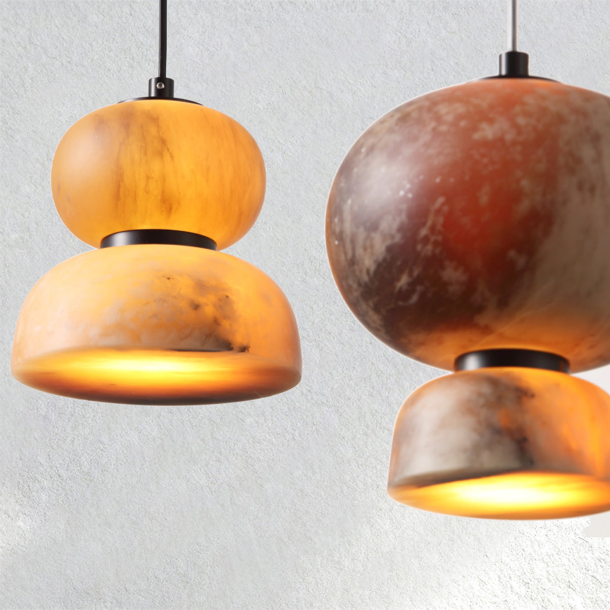 Carey Eterna Alabaster Pendant – Small Ring - XYlight