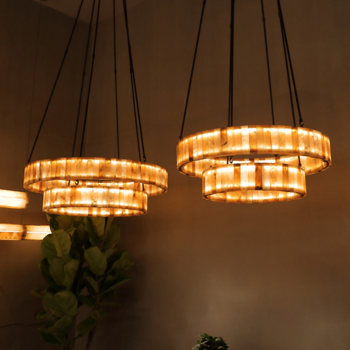 Carey Eterna Alabaster Round Chandelier - XYlight