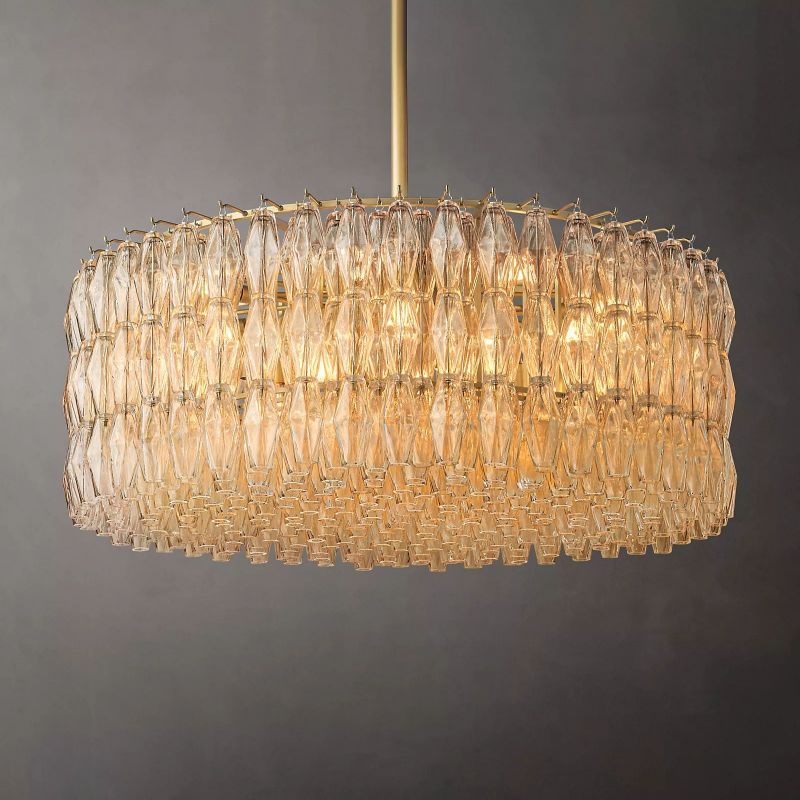 Casnelo Clear Glass Round Chandelier - XYlight