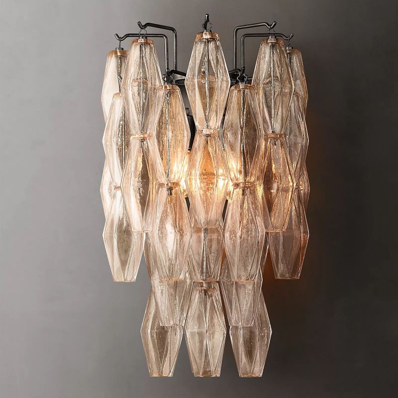 Casnelo Clear Glass Short Wall Sconce - XYlight