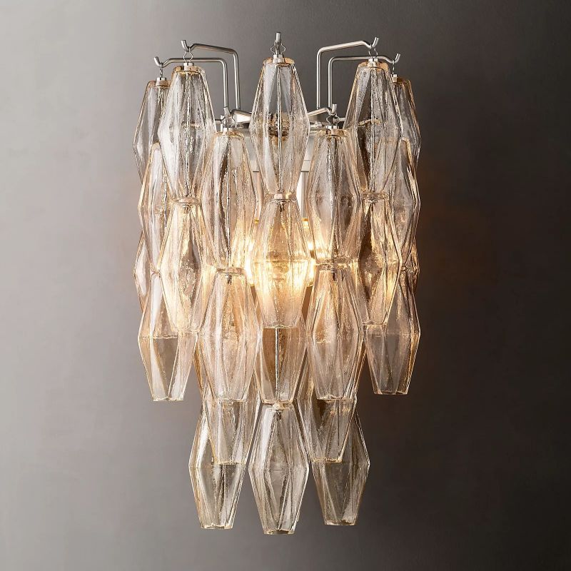 Casnelo Clear Glass Short Wall Sconce - XYlight