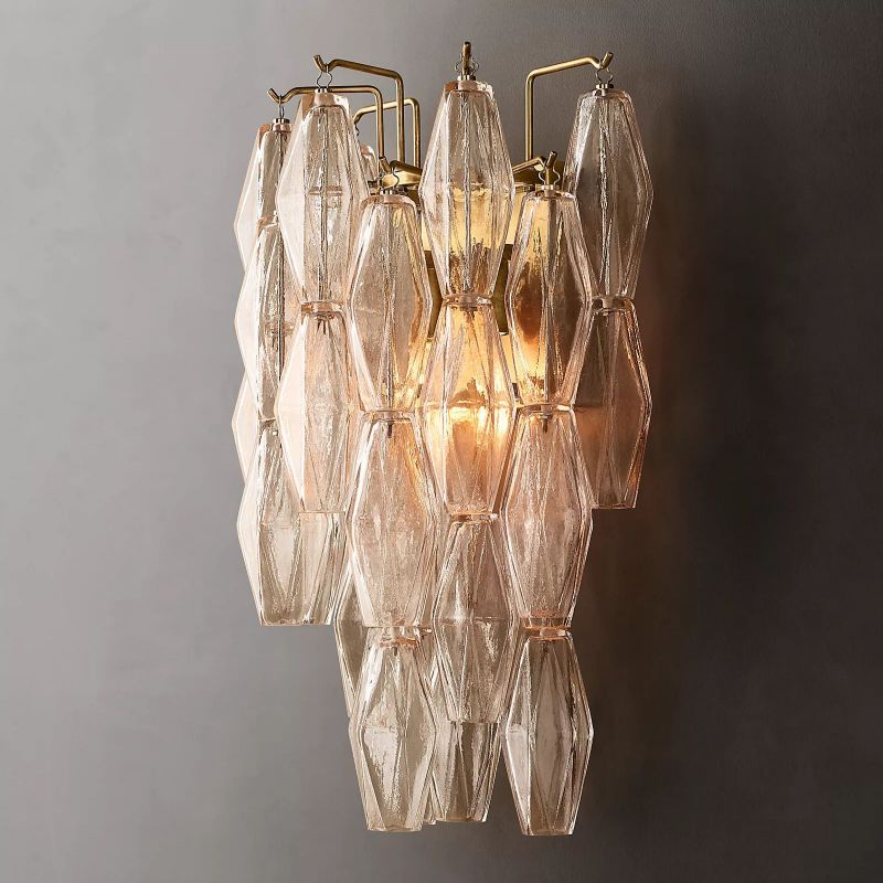 Casnelo Clear Glass Short Wall Sconce - XYlight