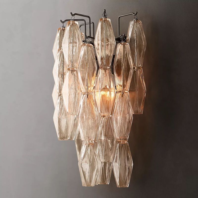 Casnelo Clear Glass Short Wall Sconce - XYlight