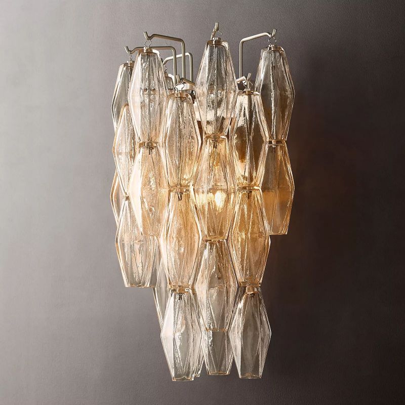 Casnelo Clear Glass Short Wall Sconce - XYlight