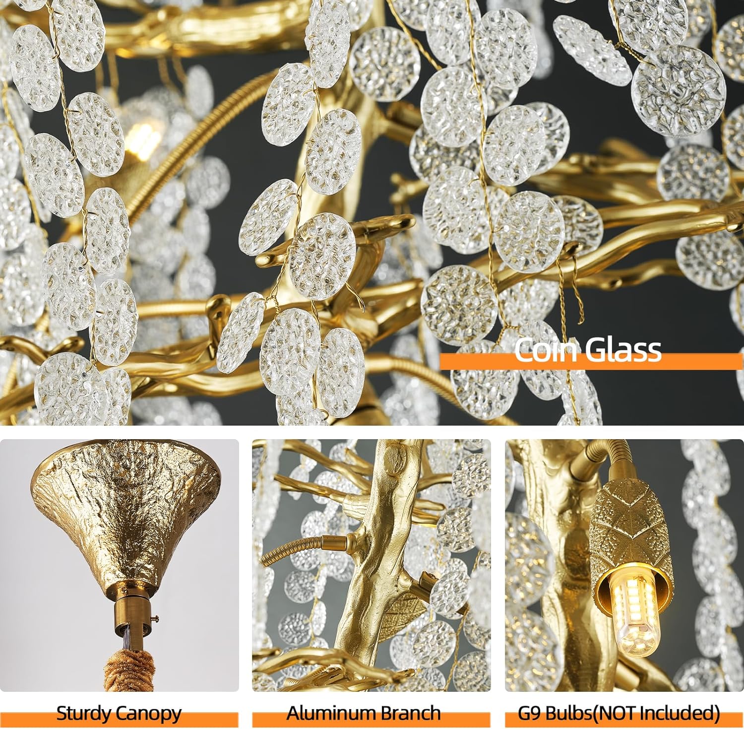 Cathy Crystal Tree Branch Staircase Chandelier - XYlight