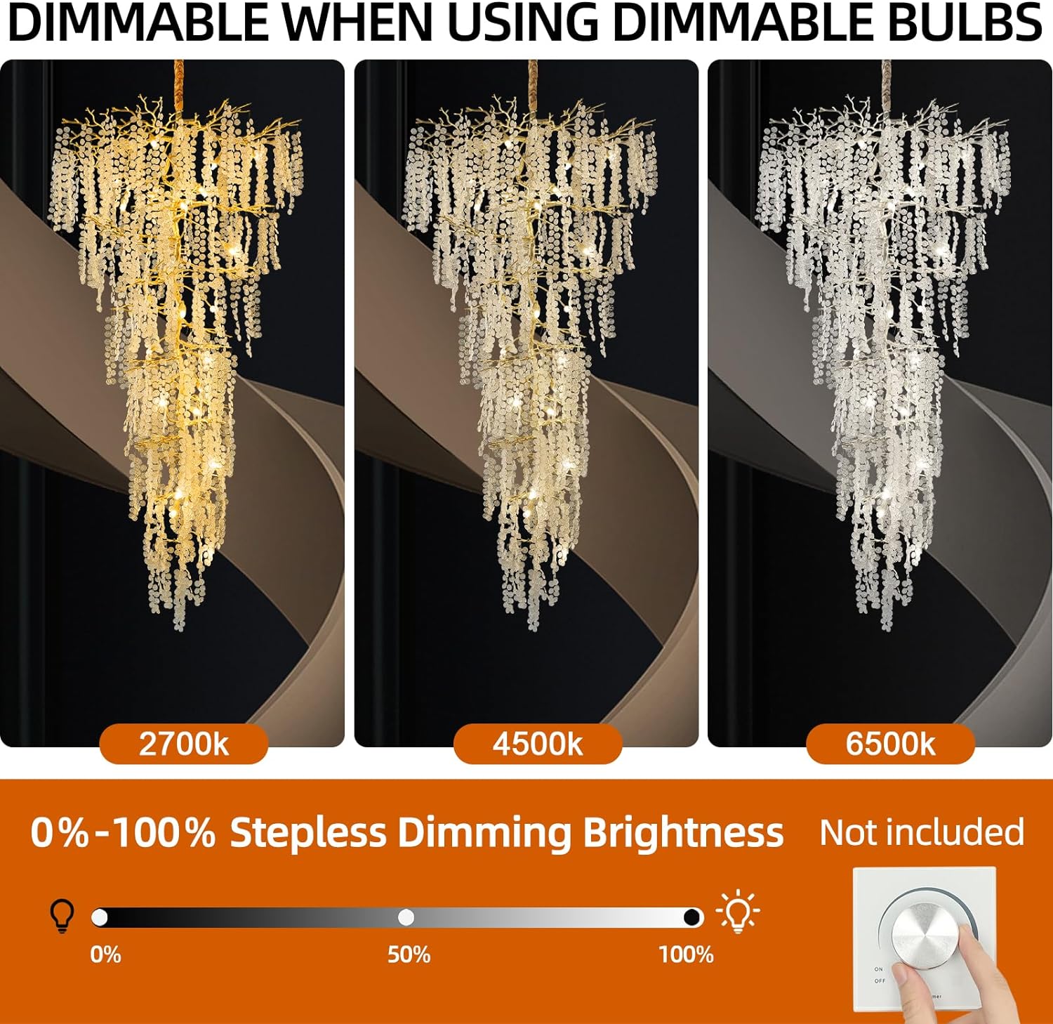 Cathy Crystal Tree Branch Staircase Chandelier - XYlight