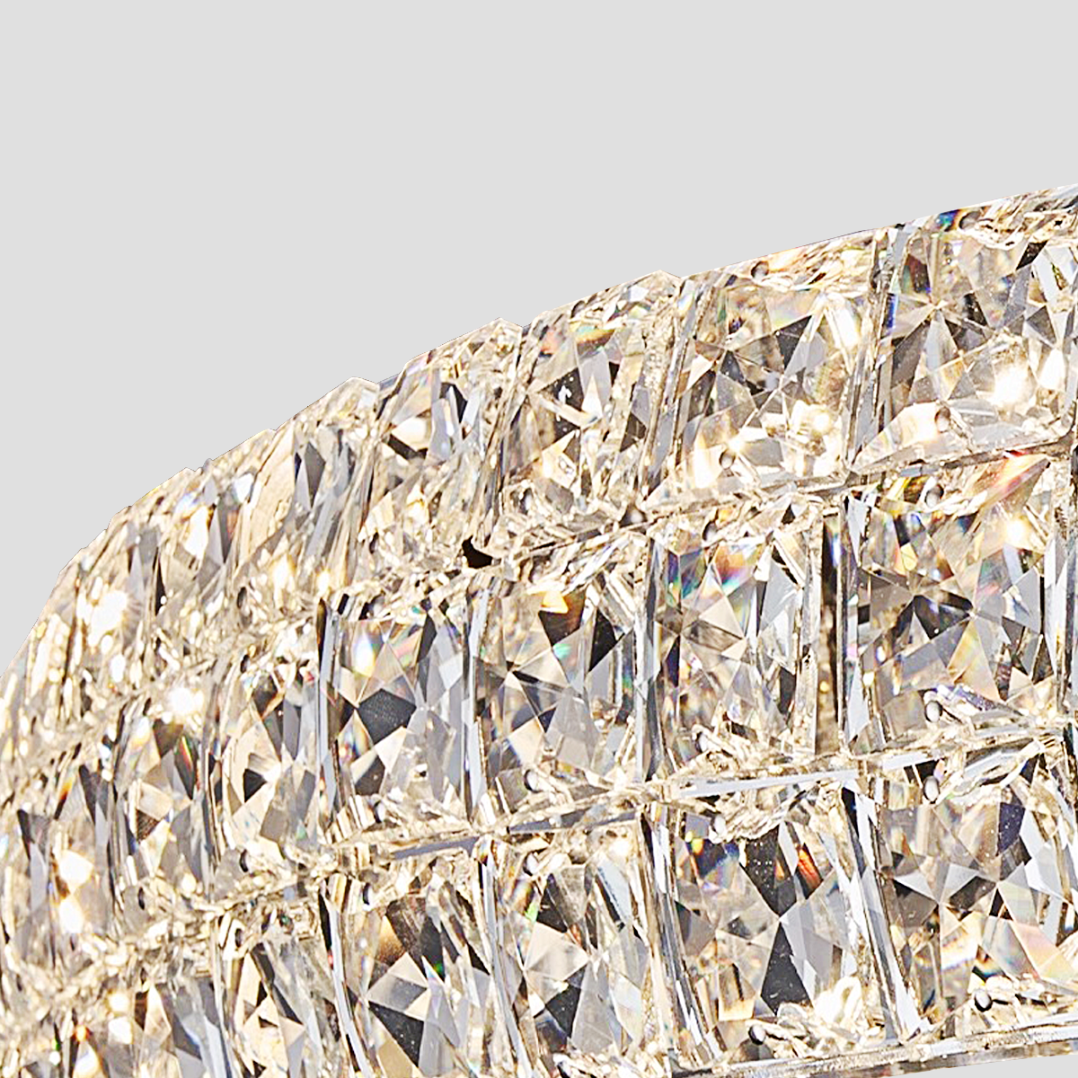 Ceda Halo Crystal Multi-Tier Ring Chandelier - XYlight
