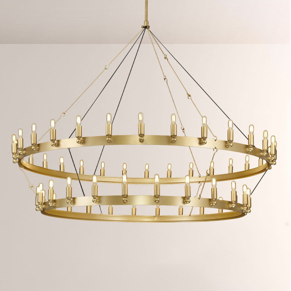 Cemalorn Vintage Filament 2-Tier Chandelier - XYlight