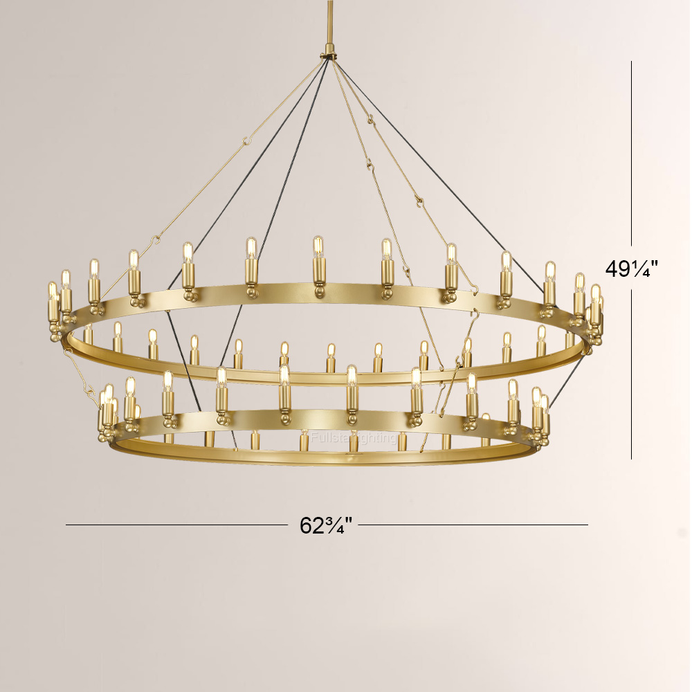 Cemalorn Vintage Filament 2-Tier Chandelier - XYlight
