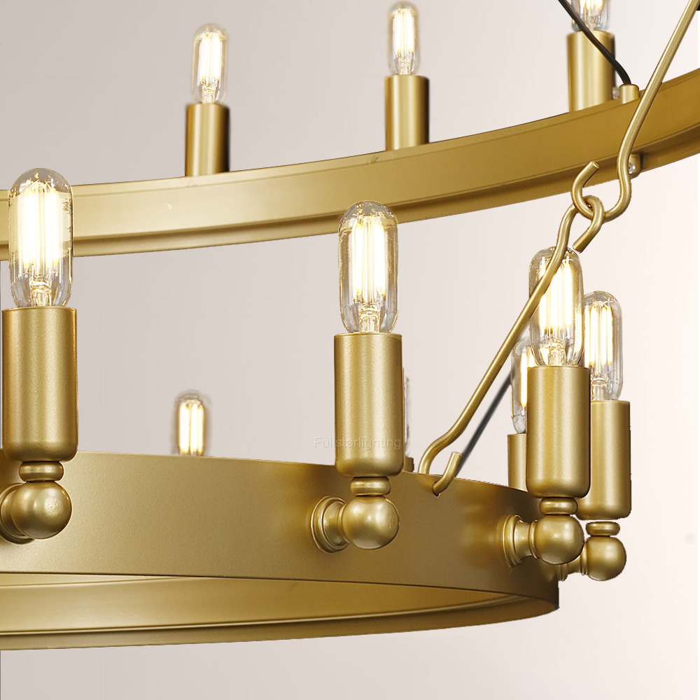 Cemalorn Vintage Filament 2-Tier Chandelier - XYlight