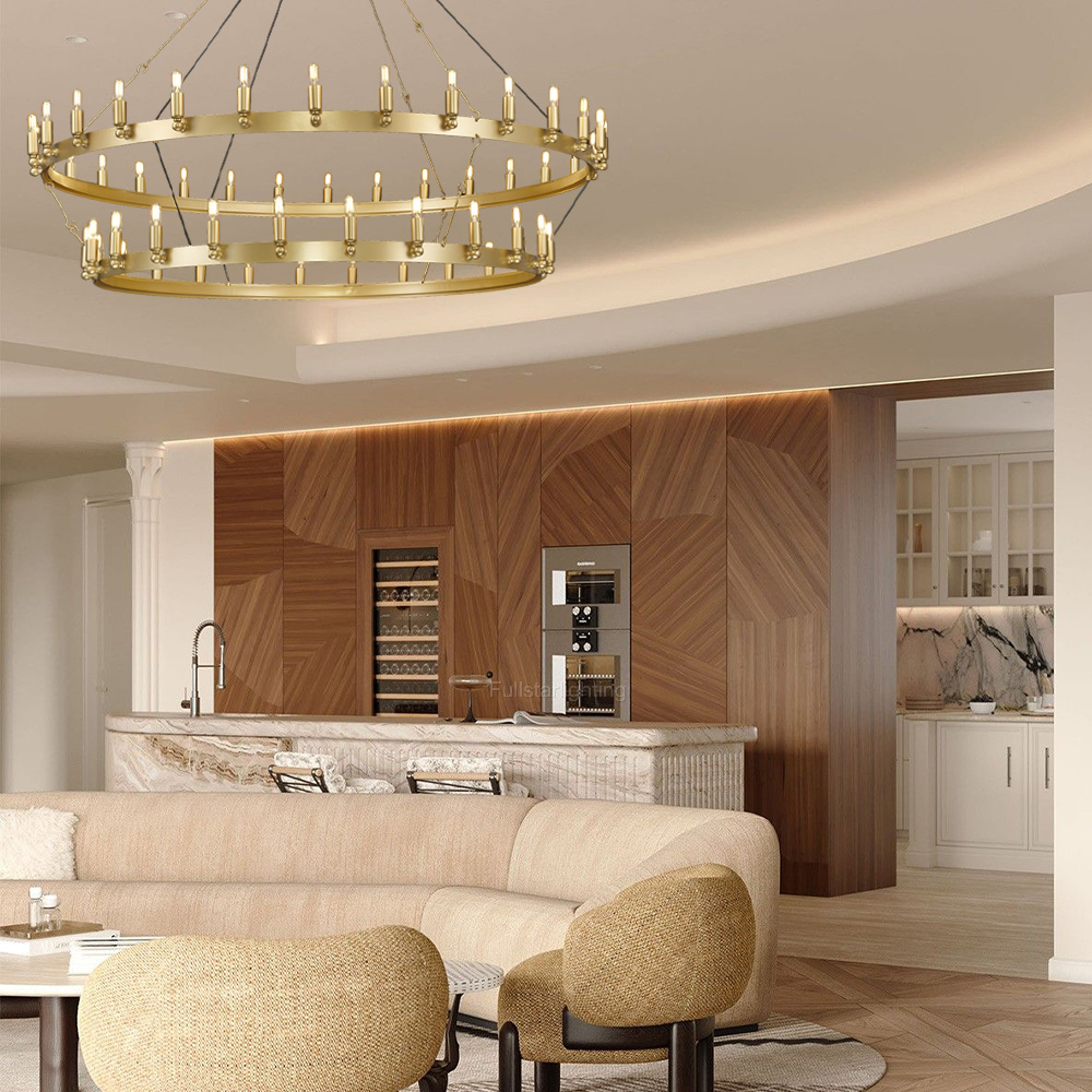 Cemalorn Vintage Filament 2-Tier Chandelier - XYlight