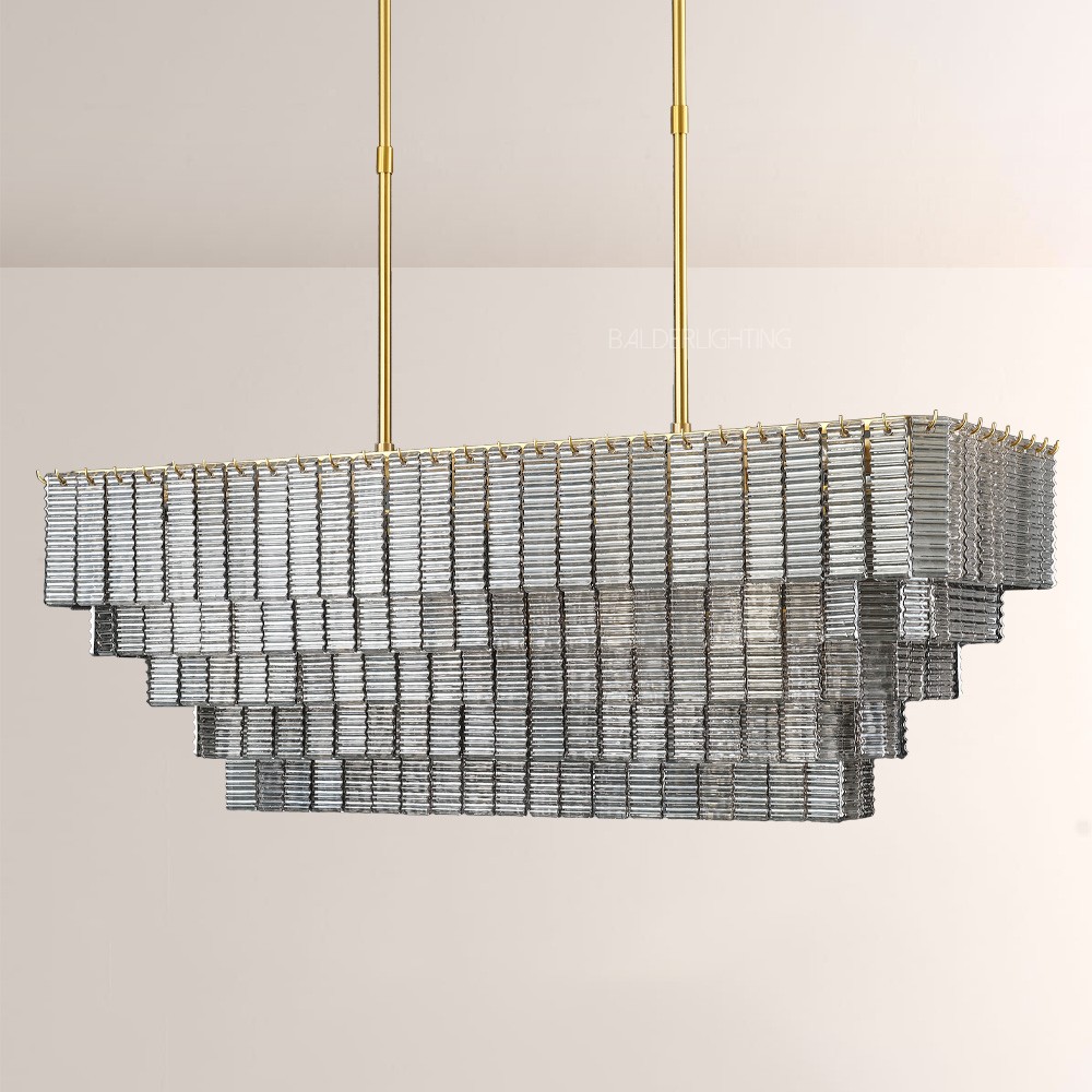 Chan Smoke Rectangle Chandelier - XYlight
