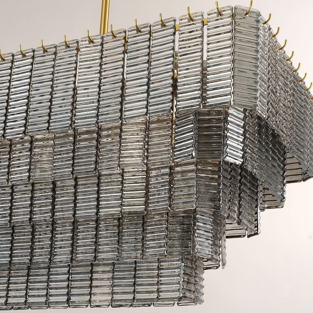 Chan Smoke Rectangle Chandelier - XYlight