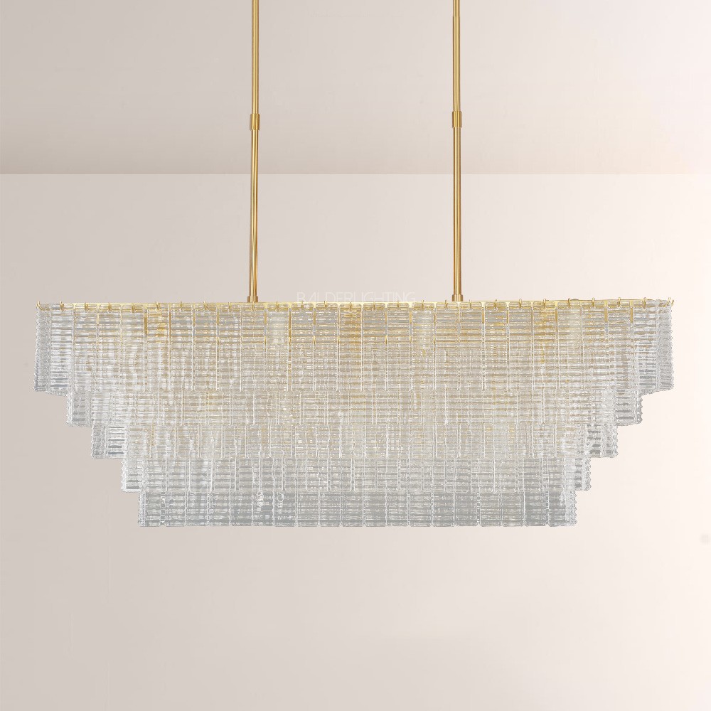 Chan Smoke Rectangle Chandelier - XYlight