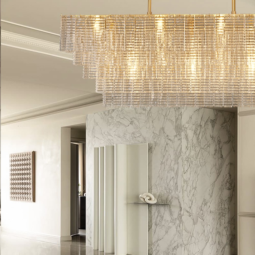 Chan Smoke Rectangle Chandelier - XYlight