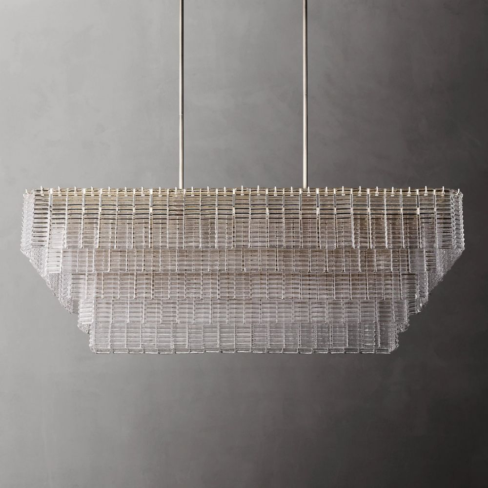 Chan Smoke Rectangle Chandelier - XYlight