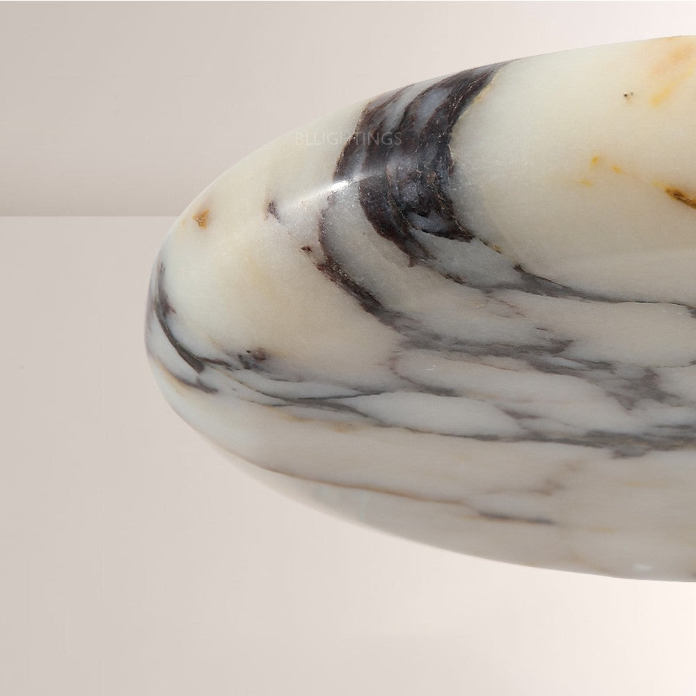 Collins Low-Profile Marble-Effect Linear Pendant(1/2/3-Head) - XYlight