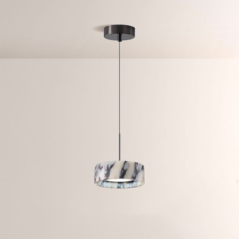 Collins Ring-Shade Marble Pendant