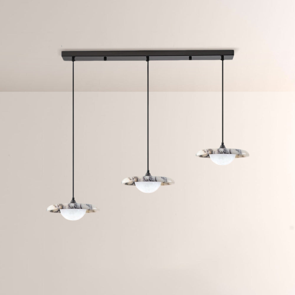 Collins Saucer Globe Marble Chandelier - XYlight
