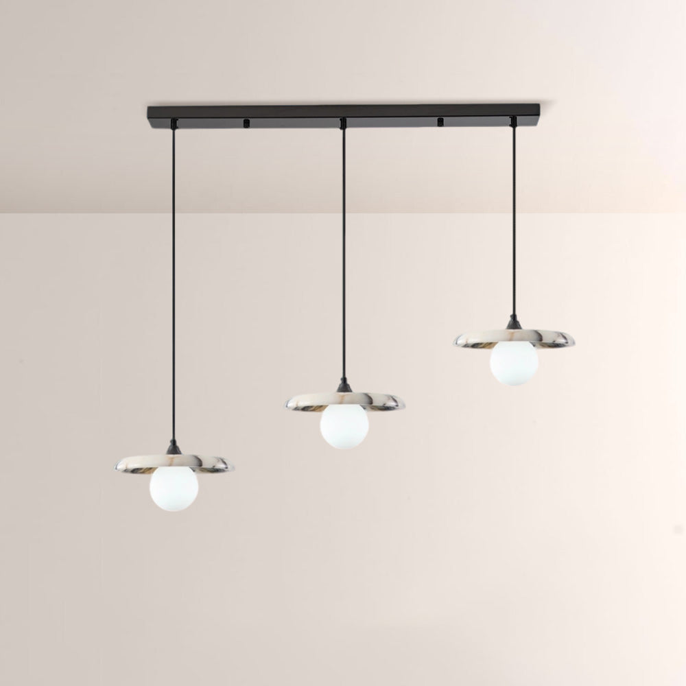 Collins Saucer Globe Marble Chandelier - XYlight