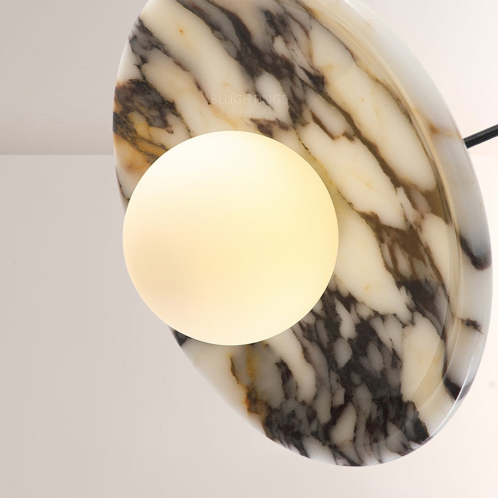 Collins Saucer Globe Marble Chandelier - XYlight