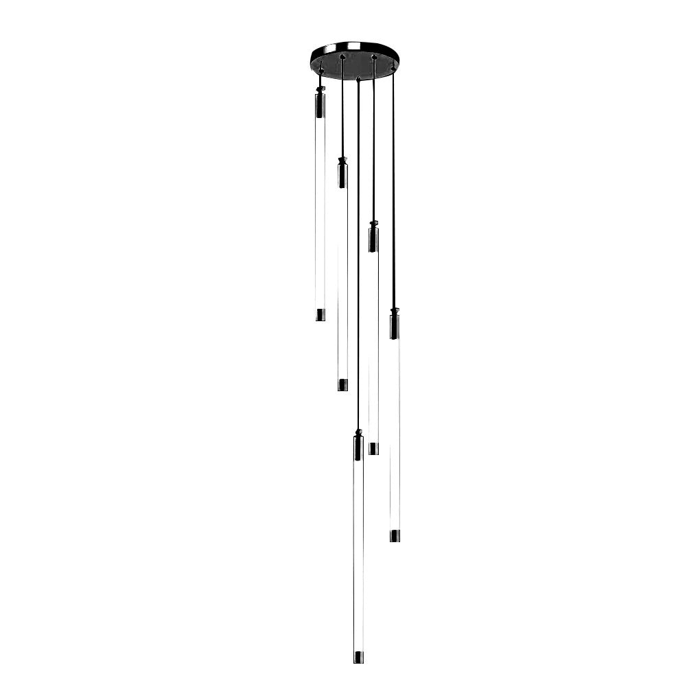 Contemporary Staircase Chandelier Spiral Tube Ceiling Light - XYlight
