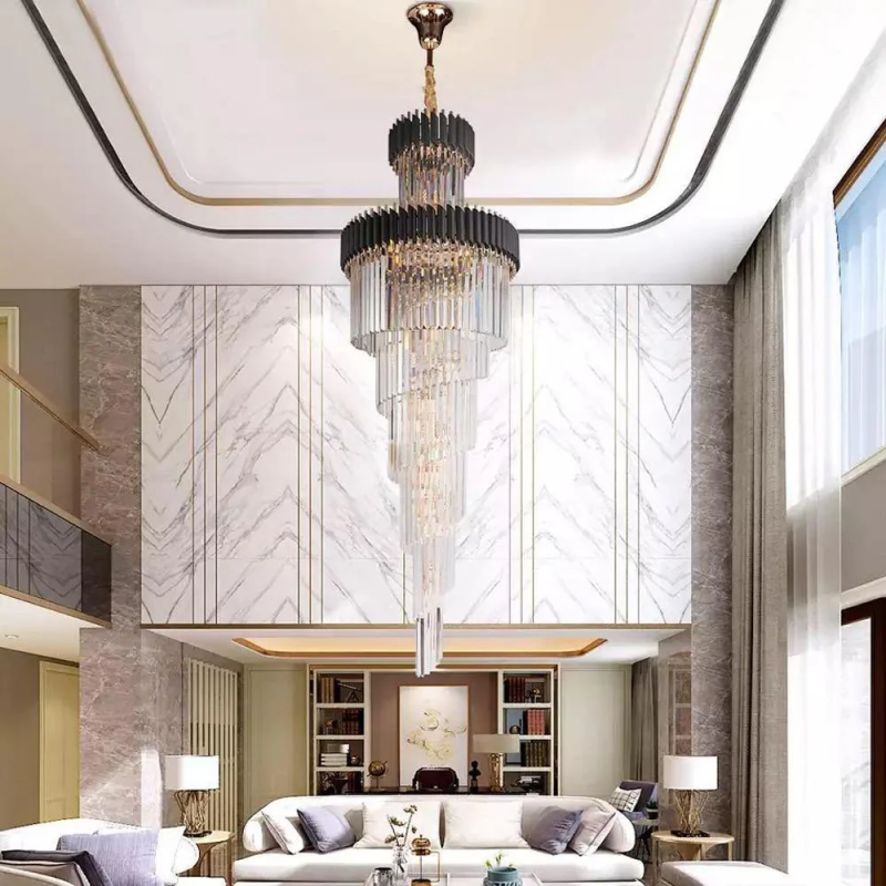 CYRUS MULTIPLE TIER CRYSTAL CHANDELIER