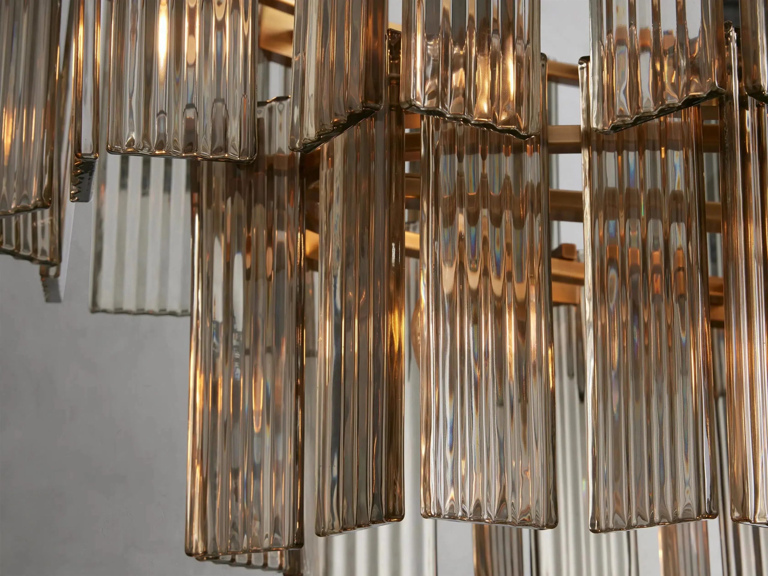 Delsie Oval Art Glass Chandelier 51''63''72'' - XYlight