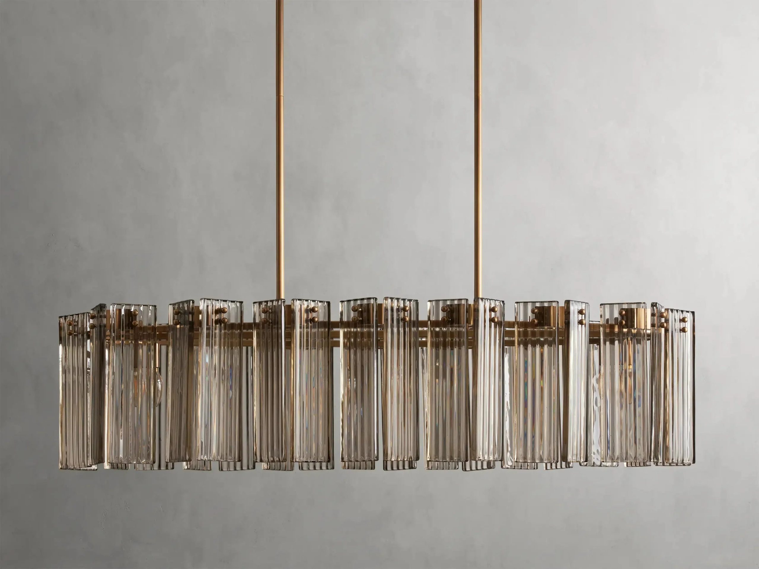 Delsie Oval Art Glass Chandelier 51''63''72'' - XYlight
