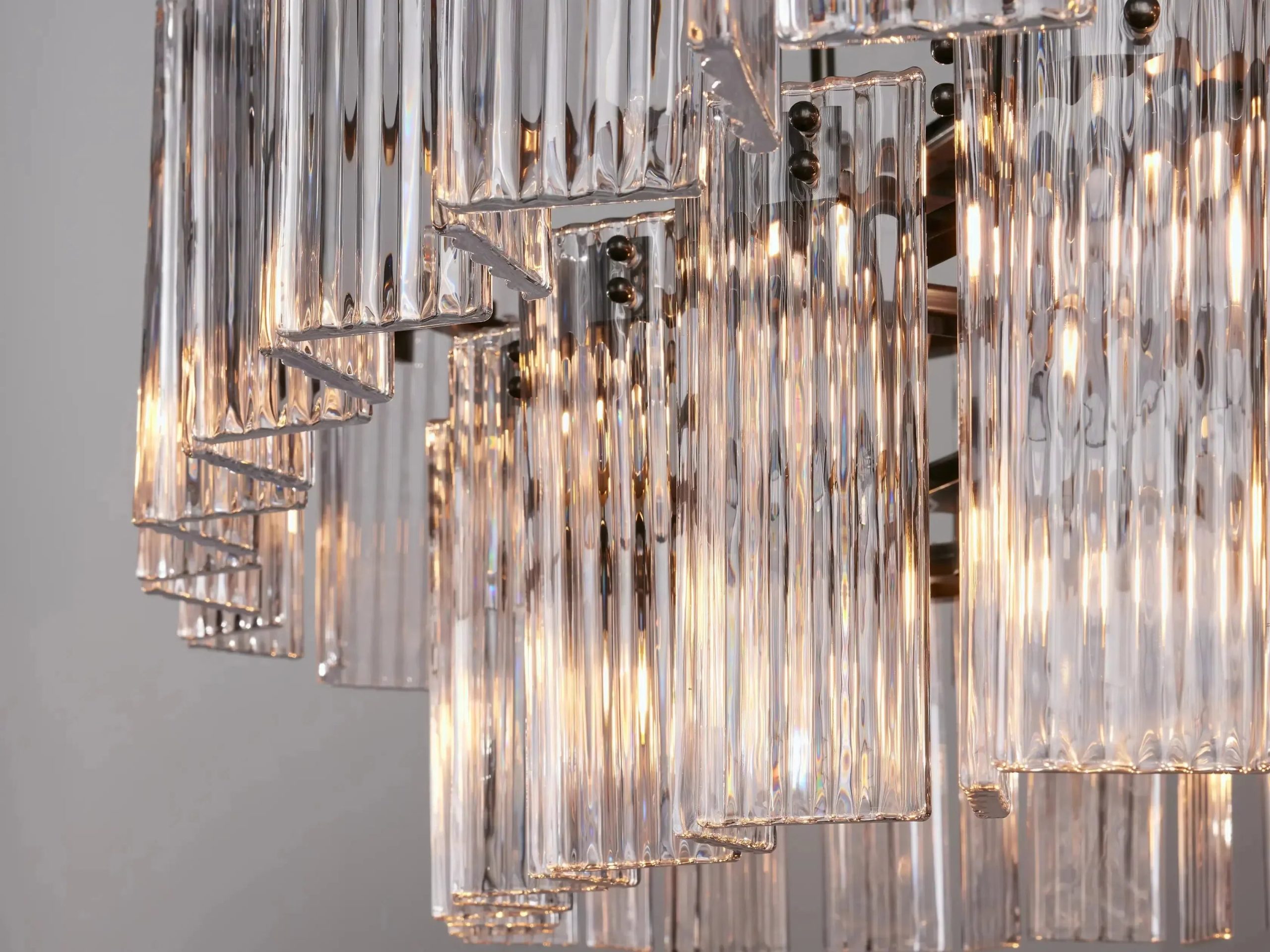 Delsie Oval Art Glass Chandelier 51''63''72'' - XYlight