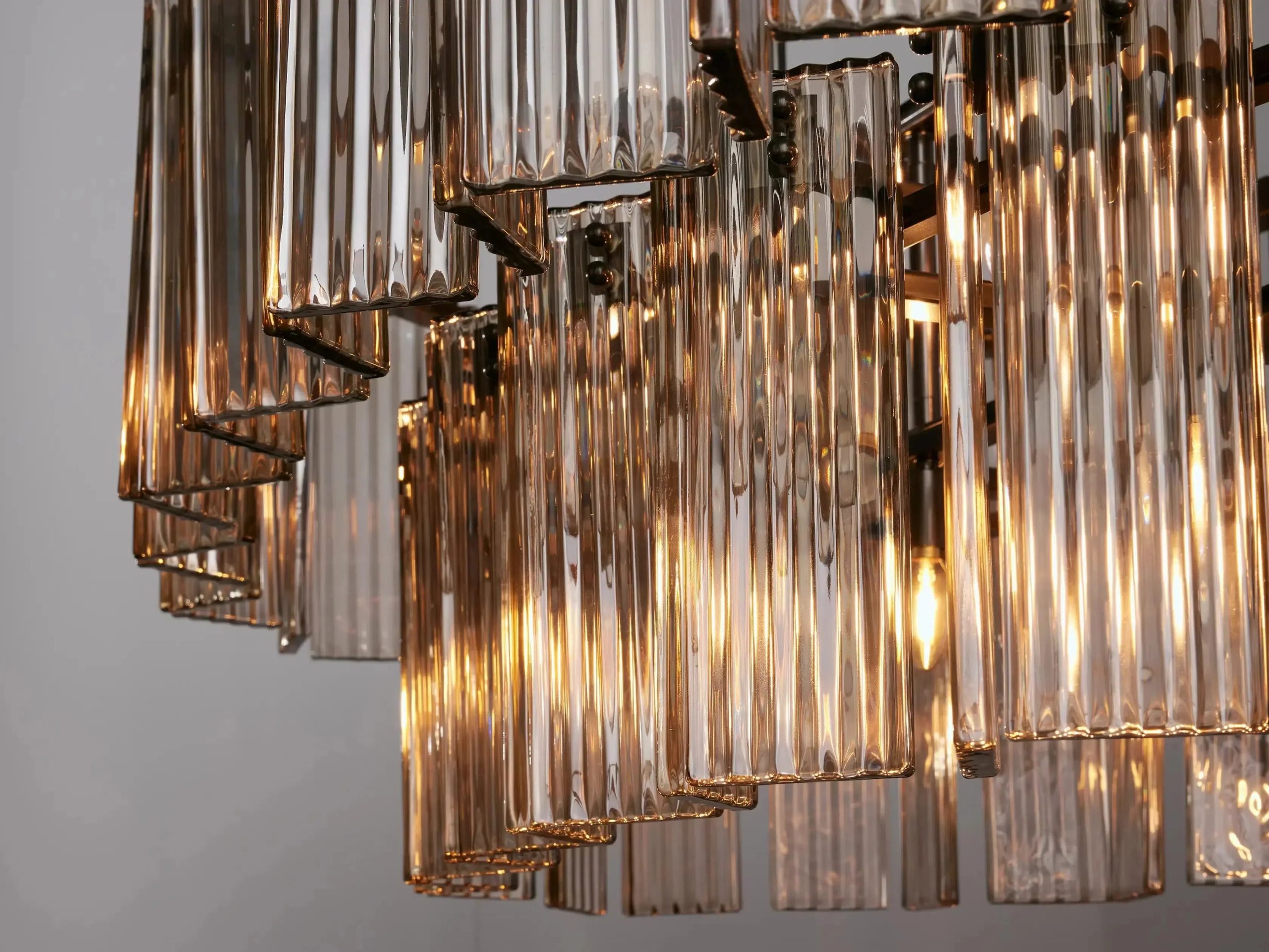 Delsie Oval Art Glass Chandelier 51''63''72'' - XYlight