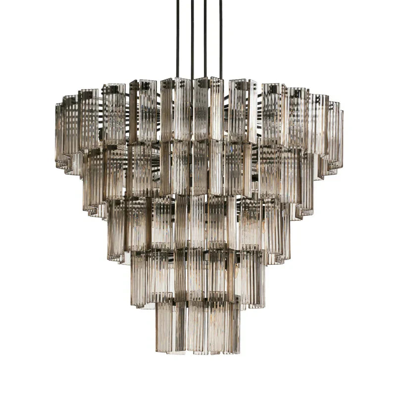 Delsie Round Art Glass Chandelier - XYlight
