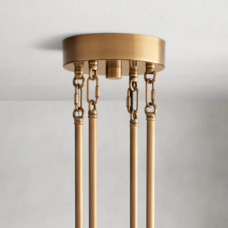 Delsie Round Art Glass Chandelier - XYlight